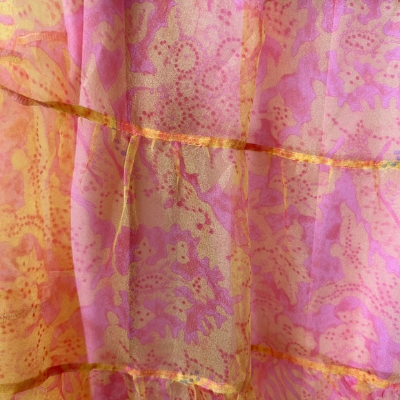 STAUD The Hyacinth Dress | Floral Wave Multi ES size 3X - Picture 8 of 13